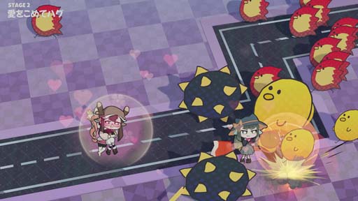 画像ギャラリー No.002のサムネイル画像 / ハグアクションで敵を倒す。「ハグサバイバー」のSteamストアページ公開
