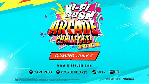 画像ギャラリー No.001のサムネイル画像 / リズムアクションゲーム「Hi-Fi Rush」，最新アップデート「Arcade Challenge!」を7月6日に配信。トレイラーも公開