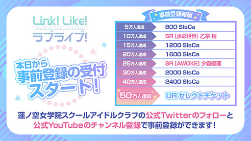 画像ギャラリー No.011のサムネイル画像 / 「Link！Like！ラブライブ！」の事前登録受付開始。ステージのアイドルたちを応援する“Fes×LIVE”などゲーム内容に関する情報も判明