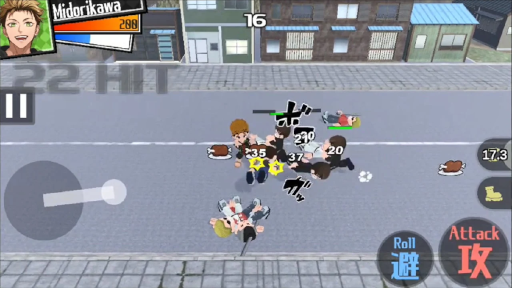 画像ギャラリー No.005のサムネイル画像 / スマホ向けベルトスクロールアクション「下町バトルデイズ」配信開始。アウトローをシバいてキャラクターを強化しよう