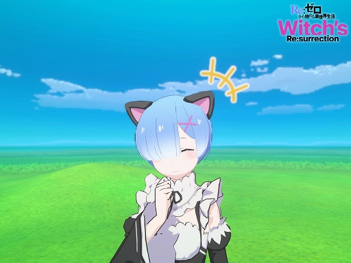 画像ギャラリー No.002のサムネイル画像 / 「Re:ゼロから始める異世界生活 Witch's Re:surrection」,事前登録者数19万人を突破。事前登録報酬でレムのアバター「ネコミミ黒」配布決定