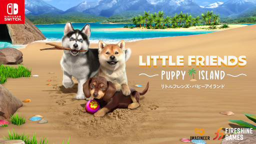 画像ギャラリー No.001のサムネイル画像 / 常夏の島で子犬と触れ合うシミュレーション「LITTLE FRIENDS 〜PUPPY ISLAND〜」，2023年夏に発売
