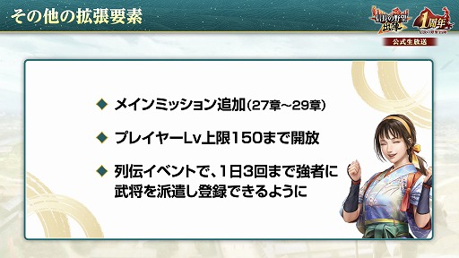 画像ギャラリー No.009のサムネイル画像 / 位置情報ゲーム「信長の野望 出陣」は，8月31日にサービス1周年。感謝の大型アップデートを本日実施