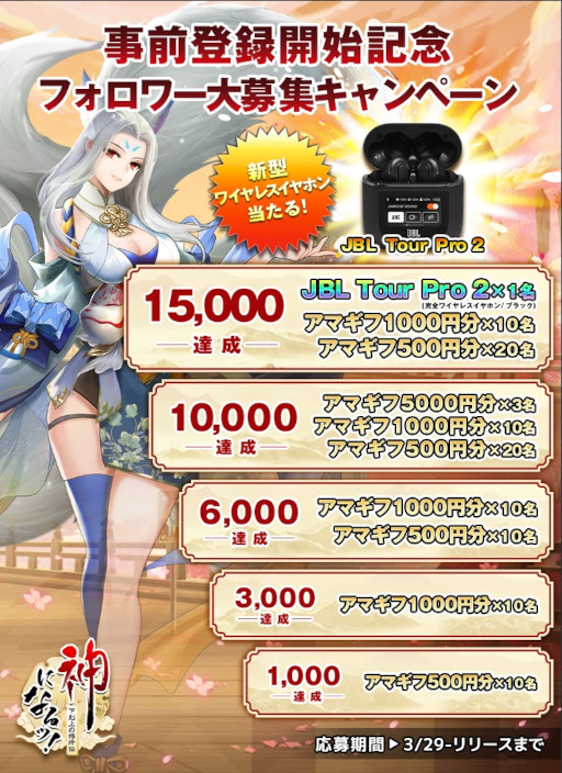 画像ギャラリー No.003のサムネイル画像 / RPG「神になるッ！−下剋上の修行伝」事前登録受付を開始。PS5などが当たるTwitterキャンペーンも開催