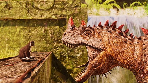 画像ギャラリー No.002のサムネイル画像 / 「ARK: Survival Ascended」，新たな動物としてネコを実装。周囲の警戒や害虫除けに便利な肩乗せペット