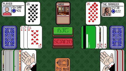 画像ギャラリー No.001のサムネイル画像 / ブラックジャックで勝負，俺の1枚目はICカードだ！ 謎のカードが飛び交う「Dungeons & Degenerate Gamblers」，Steamストアページを公開