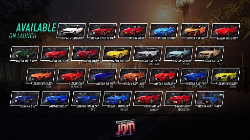 画像ギャラリー No.002のサムネイル画像 / 「JDM: Japanese Drift Master」，日本でのリリース時間は5月21日23：00。本作の特徴をおさらいするニュース記事が公開に