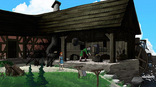 画像ギャラリー No.001のサムネイル画像 / 2Dアドベンチャー「Scarlet Deer Inn」の最新映像がTwitterで大バズり中。すべてのキャラクターアニメーションを刺繍で作成