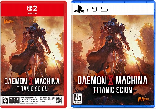 画像ギャラリー No.001のサムネイル画像 / 「DAEMON X MACHINA TITANIC SCION」Switch 2/PS5向けパッケージ版の予約受付を開始。先着購入特典はノヴァ専用アーセナルなど