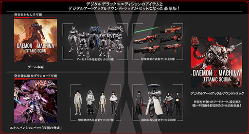 画像ギャラリー No.017のサムネイル画像 / メカアクション「DAEMON X MACHINA TITANIC SCION」，本日発売。第1弾無料アップデートは10月3日に配信予定