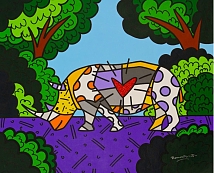 画像ギャラリー No.004のサムネイル画像 / 「ソニック」とアーティストROMERO BRITTO氏が初コラボ。コラボ作品も公開される展示会を4月2日より伊勢丹新宿店で開催