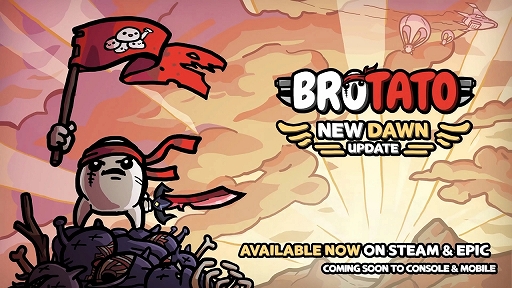 画像ギャラリー No.001のサムネイル画像 / 「Brotato」，大型アップデート“New Dawn”を本日配信。新たなアイテムや武器をはじめ，要望の多かったBanシステムなどさまざまな新機能を追加