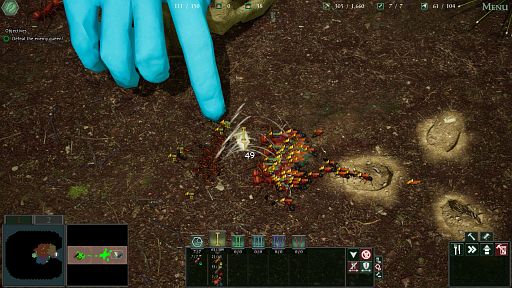 画像ギャラリー No.008のサムネイル画像 / 農業をするハキリアリさんの「Empires of the Undergrowth」レビュー。えーあい！Steam広場