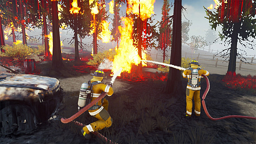 画像ギャラリー No.003のサムネイル画像 / マルチプレイに対応した消防シム「Firefighting Simulator - The Squad」，Switch版が日本語対応でリリース