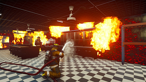 画像ギャラリー No.006のサムネイル画像 / マルチプレイに対応した消防シム「Firefighting Simulator - The Squad」，Switch版が日本語対応でリリース