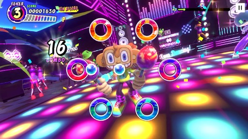 画像ギャラリー No.005のサムネイル画像 / タッチ操作で遊ぶマラカスリズムアクション！　「サンバDEアミーゴ：パーティー・トゥー・ゴー」（今日から始めろApple Arcade #46）