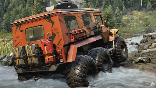 画像ギャラリー No.003のサムネイル画像 / オフロードを疾走する「Expeditions: A MudRunner Game」，2024年にリリース。自然溢れる未開の土地をさまざまな装備を用いて探索せよ