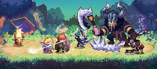 画像ギャラリー No.004のサムネイル画像 / ドット絵スタイルのデッキ構築型ローグライトゲーム「アーキタイプ・ブルー」が発表に。アーサー王物語の英雄となり，遠征を成功させよう