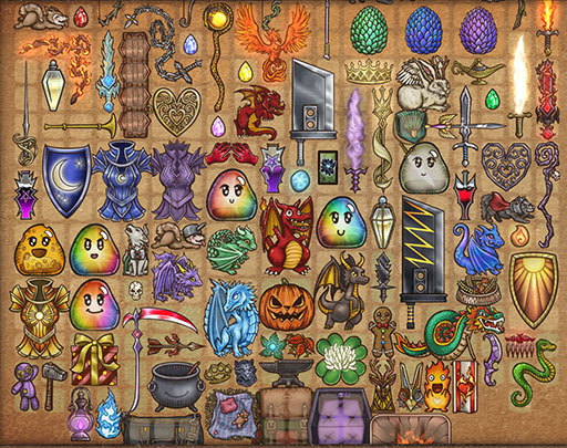 画像ギャラリー No.003のサムネイル画像 / 新感覚ゲーム「バックパック・バトル」，Steamで早期アクセス版を本日発売。アイテムの配置によるシナジーを活かし，強力なデッキを構築しよう