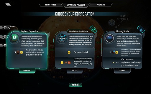 画像ギャラリー No.002のサムネイル画像 / 人気ボドゲのデジタル版「Terraforming Mars」，拡張DLC「Venus Next」をSteamで本日発売。金星の厚い雲層に浮遊都市を築き上げろ！