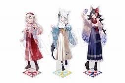 画像ギャラリー No.020のサムネイル画像 / ホロライブの白上フブキさん，百鬼あやめさん，大神ミオさんと日本庭園を背景に記念撮影も楽しめる。「豊島園 庭の湯」コラボを12月3日から開催