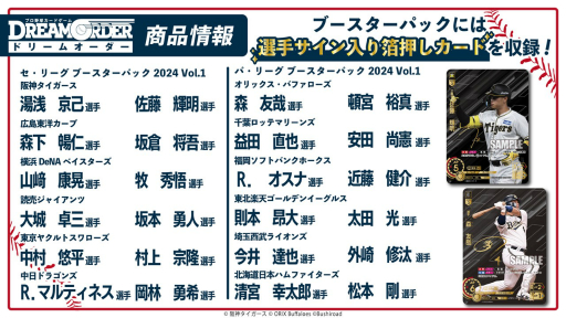 画像ギャラリー No.007のサムネイル画像 / 「『プロ野球カードゲーム ドリームオーダー』発売直前記者会見」レポート。ブースターパックの発売スケジュールなど，今後の展開が発表に