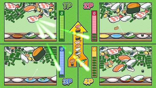 画像ギャラリー No.003のサムネイル画像 / 「SUSHIショット」，Steamで配信開始。同じ種類の寿司を合わせ，より大きな寿司を作っていくパズルゲーム