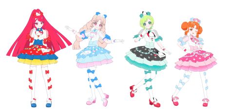 画像ギャラリー No.011のサムネイル画像 / 「アイプリバース」に「アイドルタイムプリパラ」のゆい,にの,みちるが登場。サンリオキャラクターズともコラボする「3だん」は8月1日に開始