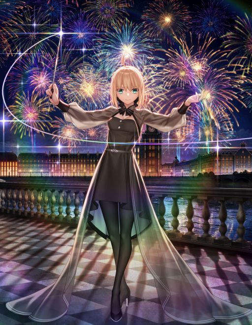 画像ギャラリー No.002のサムネイル画像 / 「『Fate/stay night』20周年記念コンサート Finale」，武内 崇氏による描き下ろしキービジュアルを公開。マエストロ姿のセイバーが描かれる