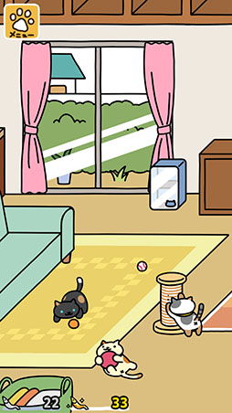 画像ギャラリー No.003のサムネイル画像 / 「ねこあつめ2」,各アプリストアで配信中。基本的なゲーム性を踏襲しつつ,新たなねこや機能を追加してゲーム内容をパワーアップ