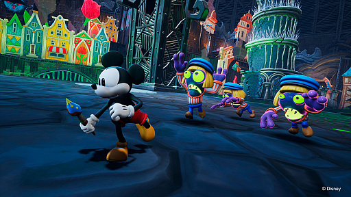 画像ギャラリー No.002のサムネイル画像 / リメイク版「Disney Epic Mickey」日本向けアナウンストレイラー公開。ミッキーにダッシュやグラウンドパウンドなど新技が登場