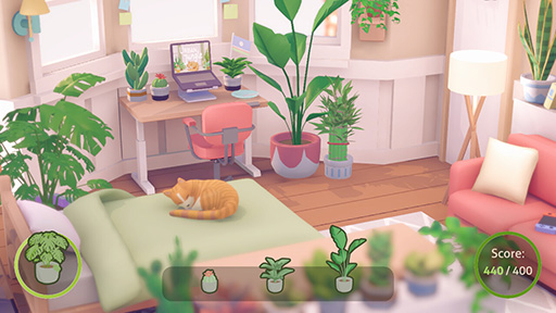 画像ギャラリー No.006のサムネイル画像 / 小さなアパートを植物で飾るリラックスゲーム「Urban Jungle」，デモ版を配信開始。植物好きのヒロインのライフストーリーを追う