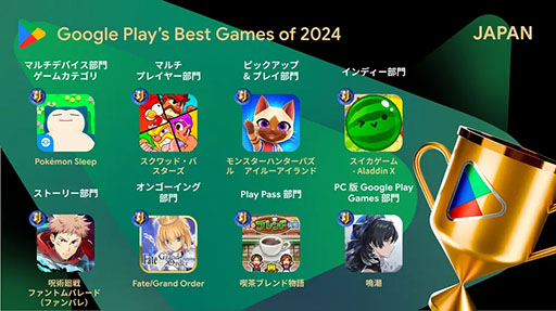 画像ギャラリー No.006のサムネイル画像 / 「学園アイドルマスター」，Google Play ベスト オブ 2024のベストゲーム賞に決定。受賞作品全18コンテンツを発表