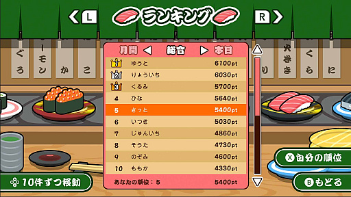 画像ギャラリー No.005のサムネイル画像 / 寿司と寿司をぶつけて寿司をレベルアップさせる「SUSHIショット オンライン」,ニンテンドーeショップで本日リリース