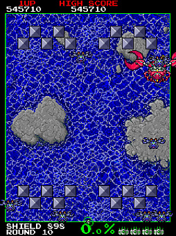 画像ギャラリー No.006のサムネイル画像 / 「アーケードアーカイブス ヴォルフィード」，3月28日配信。1989年にタイトーから発売された陣取りゲーム