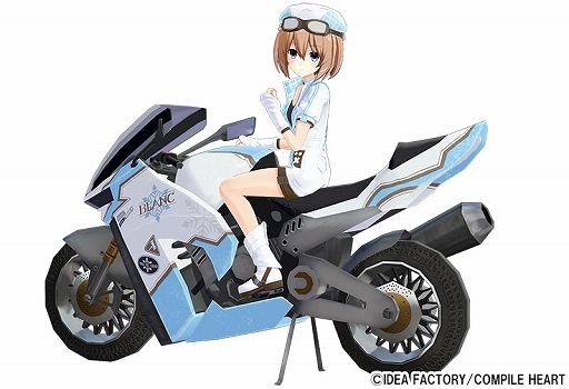 画像ギャラリー No.008のサムネイル画像 / ネプテューヌシリーズのバイクアクション「爆走次元ネプテューヌ VS巨神スライヌ」，6月27日に発売決定。天王星うずめと四女神が登場