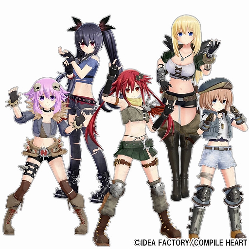 画像ギャラリー No.016のサムネイル画像 / ネプテューヌシリーズのバイクアクション「爆走次元ネプテューヌ VS巨神スライヌ」，6月27日に発売決定。天王星うずめと四女神が登場