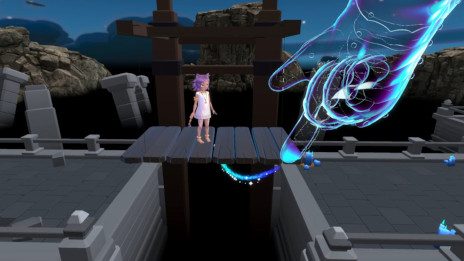 画像ギャラリー No.002のサムネイル画像 / VRアクションパズル「ネフィ〜月灯りの迷宮〜」，Meta Quest版を発売。手を使ってギミックを解除し，見習い巫女のネフィをゴールに導こう