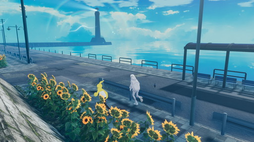 画像ギャラリー No.001のサムネイル画像 / 「楽しみそびれた夏」をVRで満喫しよう。VRChat初心者が，VR機器を使わずに「夏っぽいワールド」を体験してみた