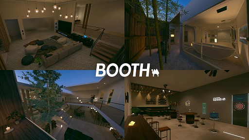 画像ギャラリー No.002のサムネイル画像 / 「VRChat」，BOOTHが手がけるワールドの累計来場者数が100万人を突破。「BOOTH Avatar Cafe」の新しい紹介動画も公開に