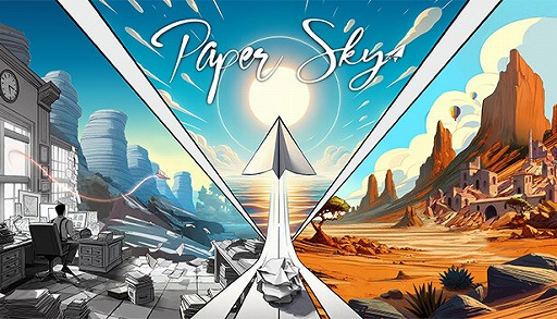 画像ギャラリー No.003のサムネイル画像 / 1枚の紙が世界を旅するオープンワールドADV「Paper Sky」，クラウドファンディングをKickstarterで開始。Steamでは体験版が公開中