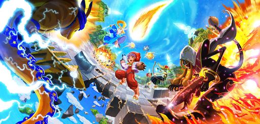 画像ギャラリー No.001のサムネイル画像 / 岡本吉起×テレビ朝日の新スマホ向けタイトル「メテオアリーナ」，メインビジュアルを公開。ポップな世界観でかわいいキャラがバトルを繰り広げる