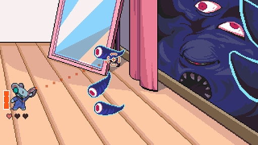 画像ギャラリー No.005のサムネイル画像 / 「ねずみバスターズ！」，デモ版をSteamで配信開始。ねずみになって呪われたアパートに巣食う悪霊たちを除霊していくホラーADVゲーム