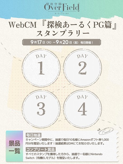 画像ギャラリー No.005のサムネイル画像 / 美しいミニチュア世界を探検するRPG「開放空間：Over Field」，WebCM第3弾「探検あーるくPG篇」を公開。各種キャンペーンも実施中