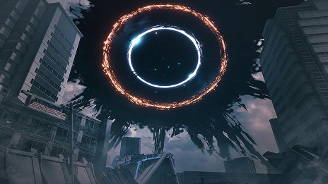 画像ギャラリー No.009のサムネイル画像 / 「怪獣８号 THE GAME」には，謎のゲート「怪獣次元門」が出現。オリジナルキャラクター「四ノ宮サガン」（CV：鬼頭明里）登場
