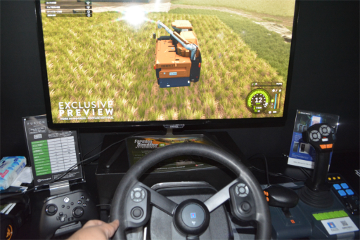 画像ギャラリー No.009のサムネイル画像 / 専用コントローラで田植え＆稲刈りを体験。「Farming Simulator 25」プレイレポート［TGS2024］