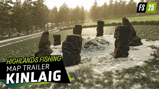 画像ギャラリー No.002のサムネイル画像 / 「Farming Simulator 25」，11月4日配信の大型拡張パック“Highlands Fishing”に登場する新マップ“Kinlaig”の情報を公開