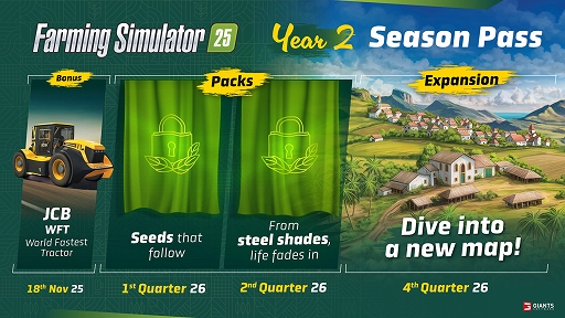 画像ギャラリー No.003のサムネイル画像 / 「Farming Simulator 25」，全世界累計販売本数400万本を突破。Year 2 Season Passと世界最速のトラクターJCB WFTの情報も公開