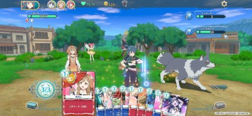 画像ギャラリー No.002のサムネイル画像 / スマホ版「幻日のヨハネ -NUMAZU in the MIRAGE-」，本日配信開始。全編がタッチ操作で楽しめるデッキ構築型ローグライト