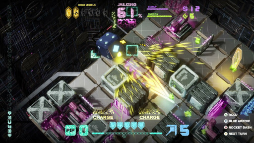 画像ギャラリー No.001のサムネイル画像 / サイコロ型戦闘機で戦うアクションゲーム「JAIL DICE:Roll to Break」，デモ版をSteamでリリース。リアルタイムの戦闘とターン制の進行を融合